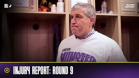 Injury report, Round 9 .
